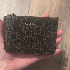 Calvin Klein Monogram Card Holder and Coin Purse